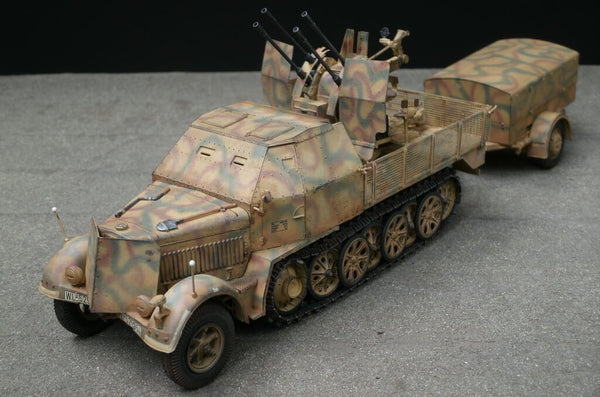 1/35 scale model Trumpeter German 2cm Flakvierling 38 auf Selbstfahrlafette