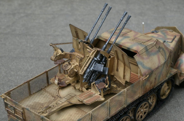 1/35 scale model Trumpeter German 2cm Flakvierling 38 auf Selbstfahrlafette