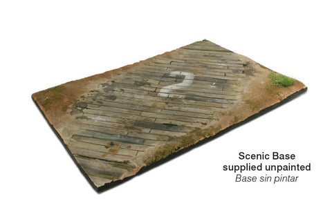 Vallejo Scenics 31cm x 21cm Wooden Airfield Section