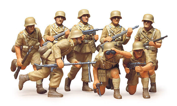 1/35 scale model Tamiya DAK German Afrika Korps Limited Edition Plastic Figure Set 35037