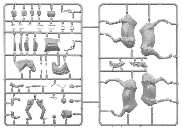 1/35 scale model Miniart Soviet Field Kitchen w/Horses Plastic Figure 35057