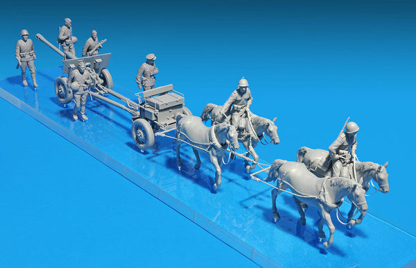 Miniart 1:35 Soviet Gun ZIS-3 w/Horses