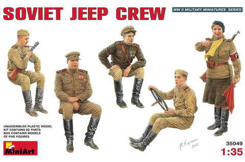 1/35 scale Miniart Soviet Jeep Crew