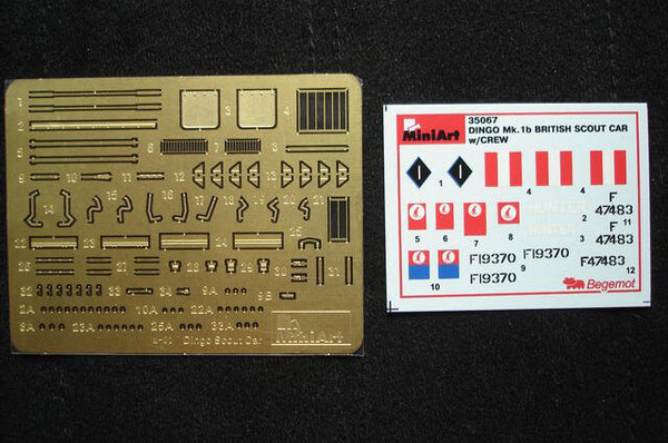 1/35 scale model Miniart Dingo Mk.lb British Armoured Car w/Crew