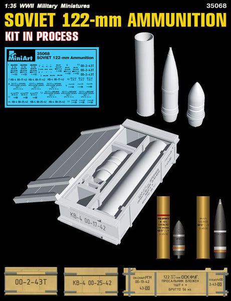1/35 scale model Miniart 1:35 Soviet 122mm Ammunition Kit 35068