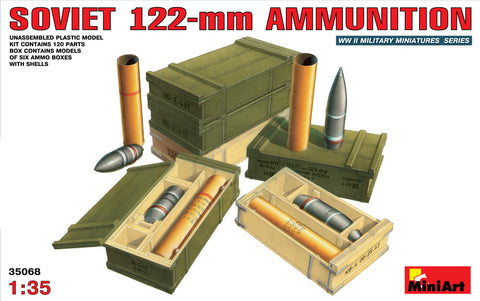 1/35 scale model Miniart 1:35 Soviet 122mm Ammunition Kit 35068