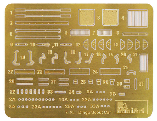 1/35 scale model Miniart Dingo Scout Car Mk II Pz. Kpfw. Mk I 202 e w/Crew 35074