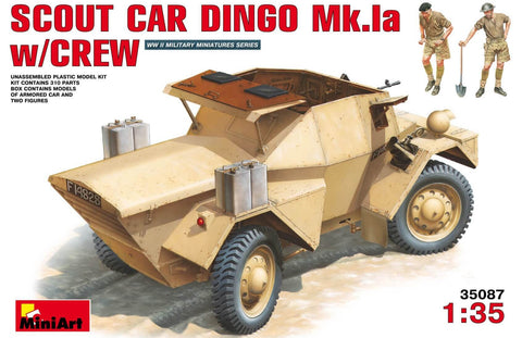1/35 scale model Miniart Scout Car Dingo Daimler Mk IA w/Crew 35087