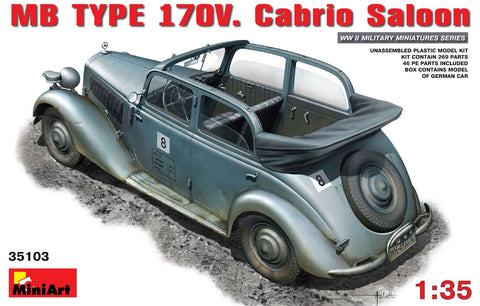 1/35 scale model Miniart German Staff Car Mercedes Benz 170V 35103