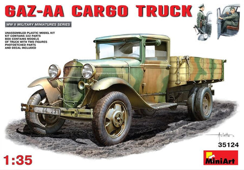 1/35 scale model Miniart Soviet GAZ-AA Cargo Truck Plastic kit 35124