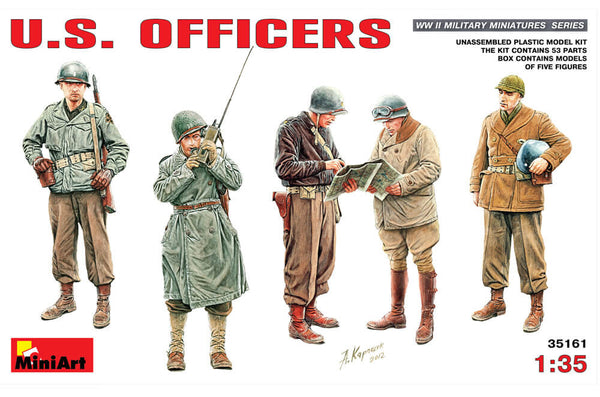 1/35 scale model Miniart US Officers