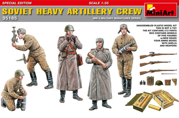 1/35 scale Miniart Soviet Heavy Artillery Crew Special Edition