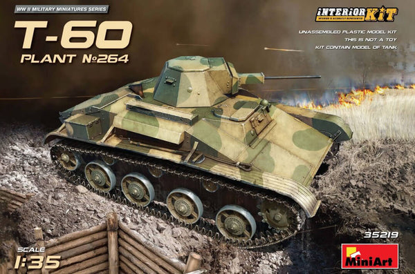 1/35 scale Miniart T-60 Plant 264 Stalingrad w/Interior