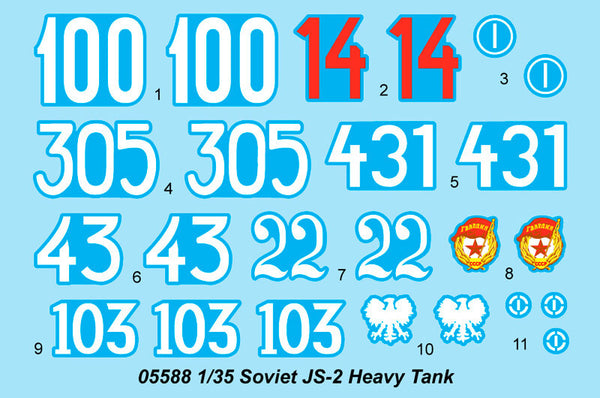 1/35 scale model Trumpeter Soviet JS-2 Heavy Tank