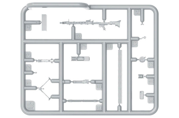 1/35 scale model Miniart German Machine Gun Set