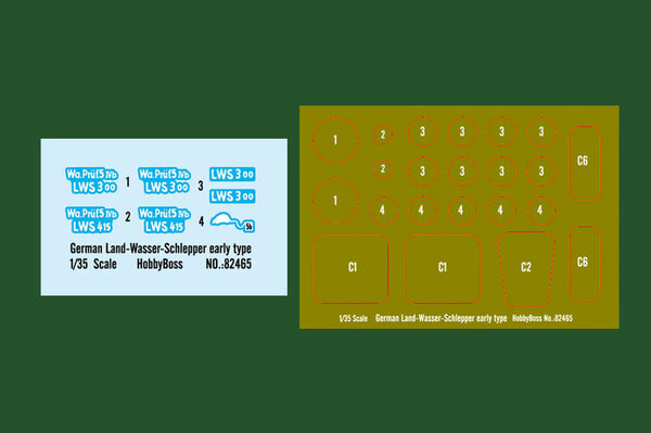 1/35 scale model HobbyBoss German Land-Wasser-Schlepper Early Type