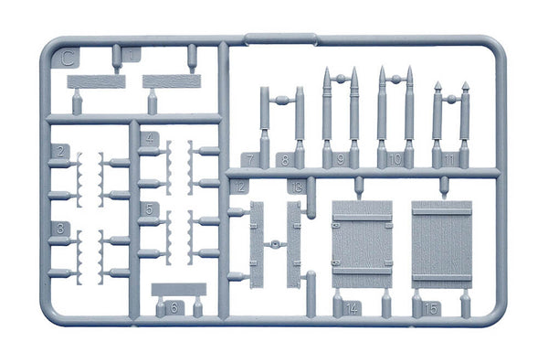 1/35 scale model Miniart USV-BR 76mm Gun Mod.1941 with Limber and Crew
