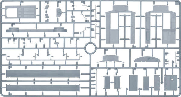1/35 scale diorama Miniart European Tram Car with Crew and Passengers