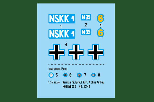 1/35 scale model HobbyBoss German Pz.Kpfw.1 Ausf. A ohne Aufbau