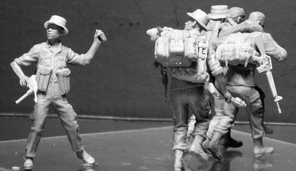 1/35 scale model MasterBox Head for the "Huey", Vietnam War series