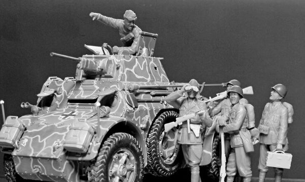 1/35 scale model MasterBox Italian Military Men WWII Era