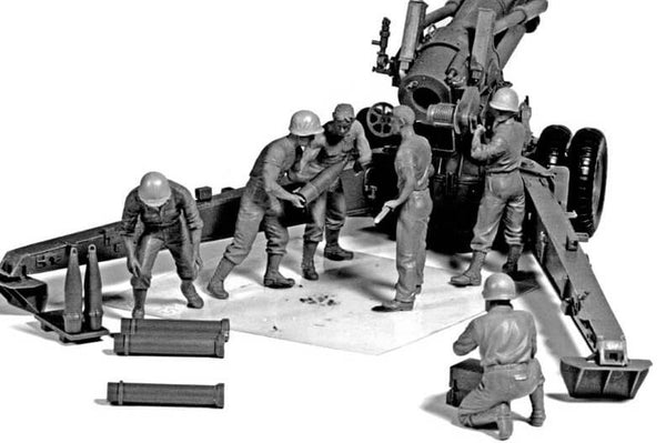 1/35 scale model MasterBox US Artillery Crew