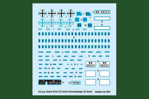 HobbyBoss 1/35 German Sd.Kfz.222 Leichter Panzerspahwagen 1st Series