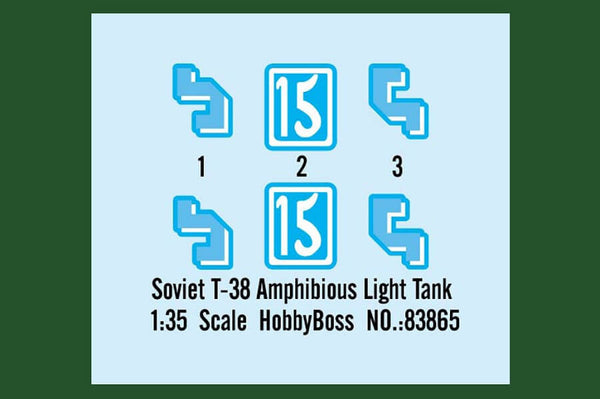  1/35 scale model HobbyBoss Soviet T-38 Amphibious Light Tank