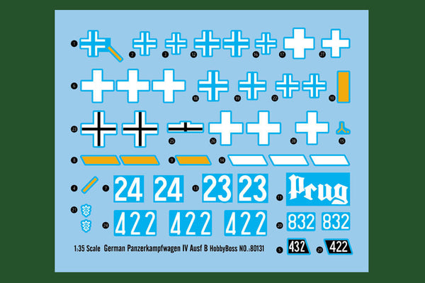 1/35 scale model Hobby Boss German Pz. Kpfw. IV Ausf. B tank Panzer