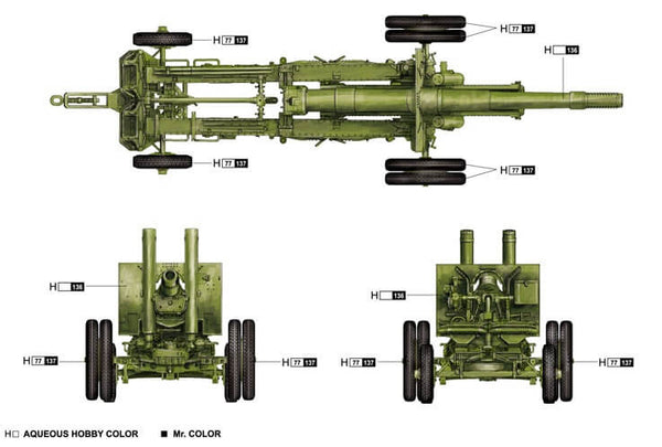 1/35 scale model Trumpeter Soviet ML-20 152 mm Howitzer Mod 1937 Plastic kit 02323
