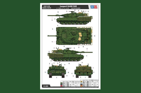 1/35 scale model HobbyBoss Leopard 2A4M CAN