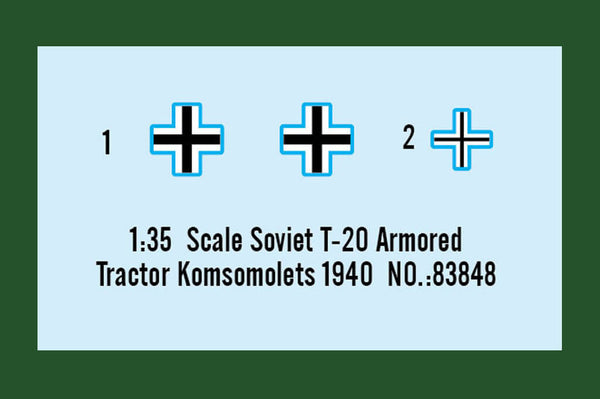 1/35 scale HobbyBoss Soviet T-20 Armoured Tractor Komsomolets 1940