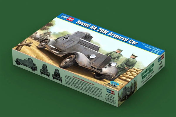 1/35 scale model HobbyBoss Soviet BA-20M Armoured Car