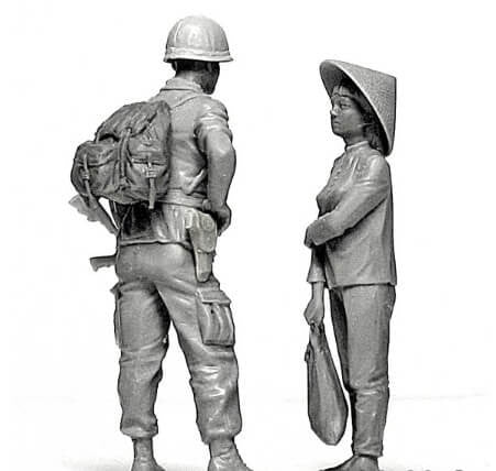 1/35 scale model MasterBox Patrolling, Vietnam War Series