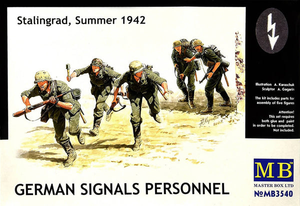 1/35 scale model MasterBox German Signals Personnel, Stalingrad, Summer 1942