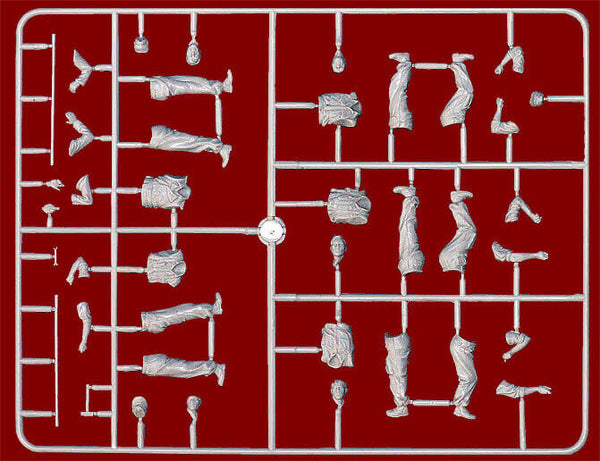 1/35 scale Miniart German tank crew at work Plastic Figure Model Kit 35010