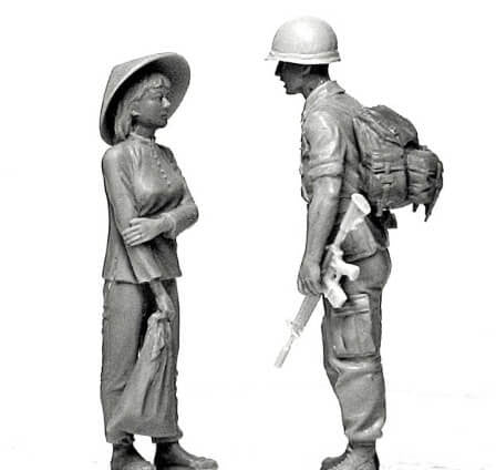 1/35 scale model MasterBox Patrolling, Vietnam War Series
