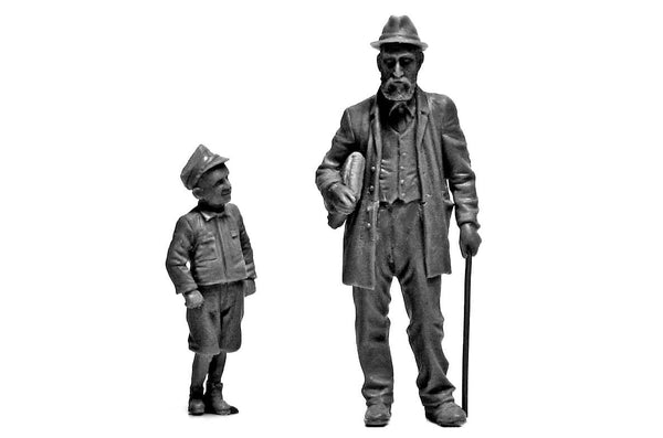 1/35 scale model MasterBox Civilians, Western Region, WWII Era