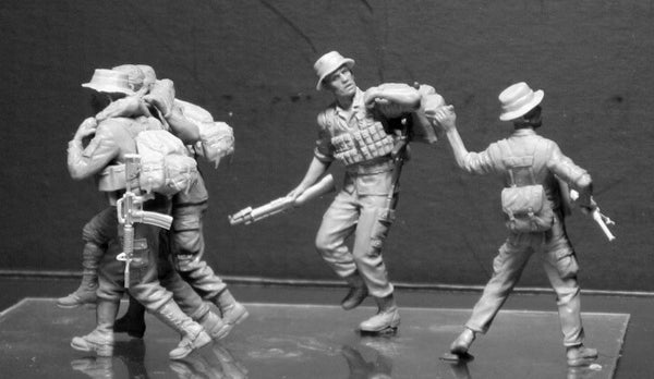 1/35 scale model MasterBox Head for the "Huey", Vietnam War series