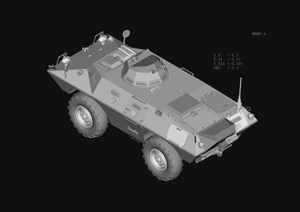 1/35 scale model HobbyBoss M706 Commando Armoured Car in Vietnam