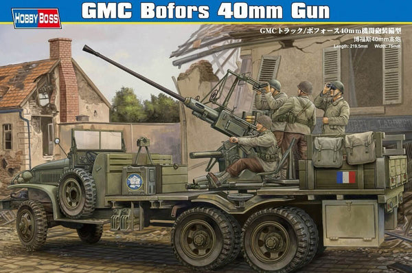 1/35 scale HobbyBoss GMC Bofors 40mm Gun