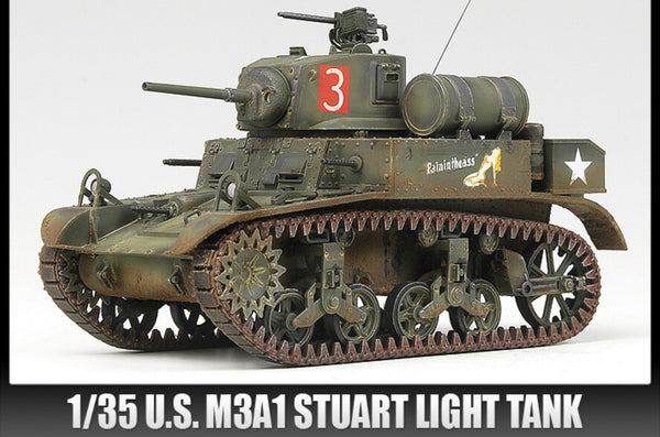 1/35 scale model Academy US M3A1 Stuart Light Tank (Replaces ACA01398)
