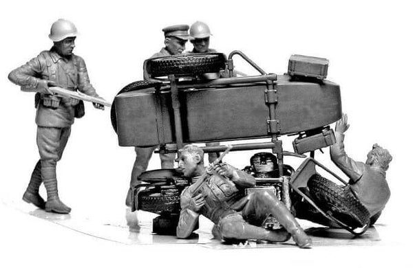 1/35 scale model MasterBox Accident, Soviet & German Military, Summer 1941
