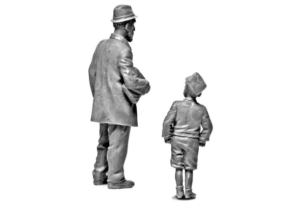 1/35 scale model MasterBox Civilians, Western Region, WWII Era