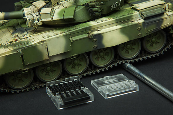1/35 scale model Meng Russian Main Battle Tank T-90 with TBS-86 Tank Dozer