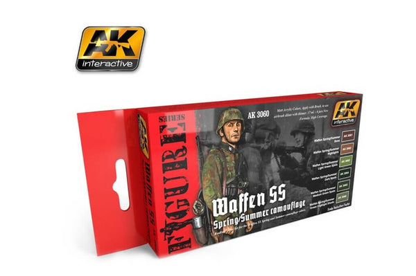 AK Interactive Waffen SS Spring/Summer Camouflage Paints Set