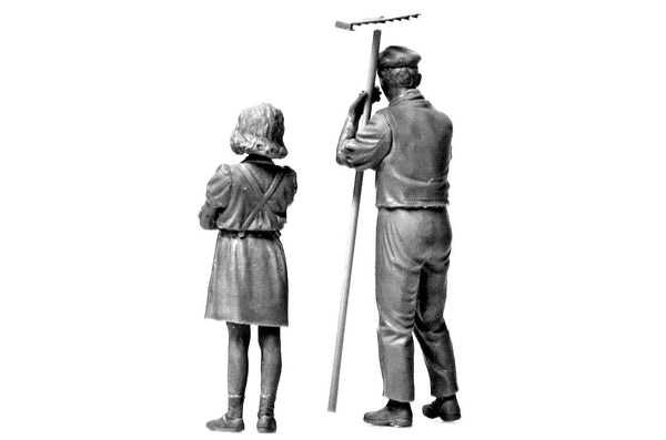 1/35 scale model MasterBox Civilians, Western Region, WWII Era