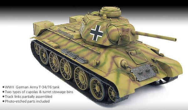1/35 scale model Academy T-34 747 r German Version