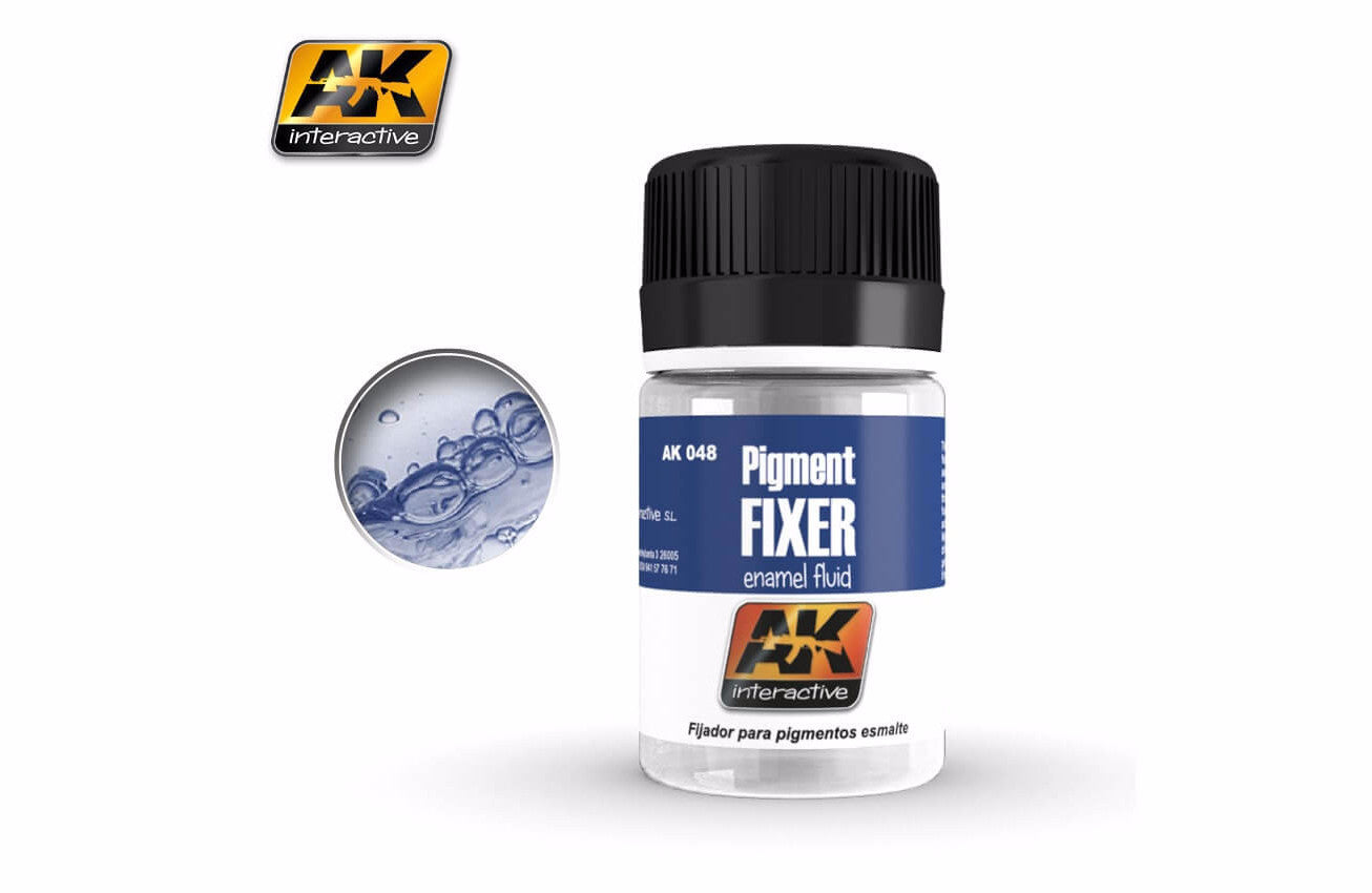 AK048 | AK Interactive Weathering Pigments: PIGMENT FIXER | 35ml | AK Interactive | AK Pigmenti