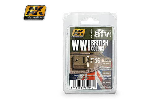 AK Interactive WWI British Colours Khaki Brown Modulation Set